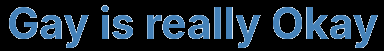 Gay is really Okay logo